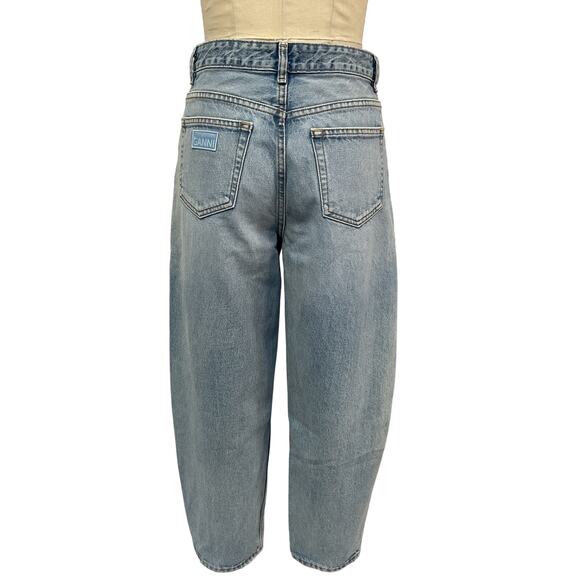Ganni 'Rigid' Blue Cotton Denim Stary Denim Jean Size 27 - Picture 3 of 5